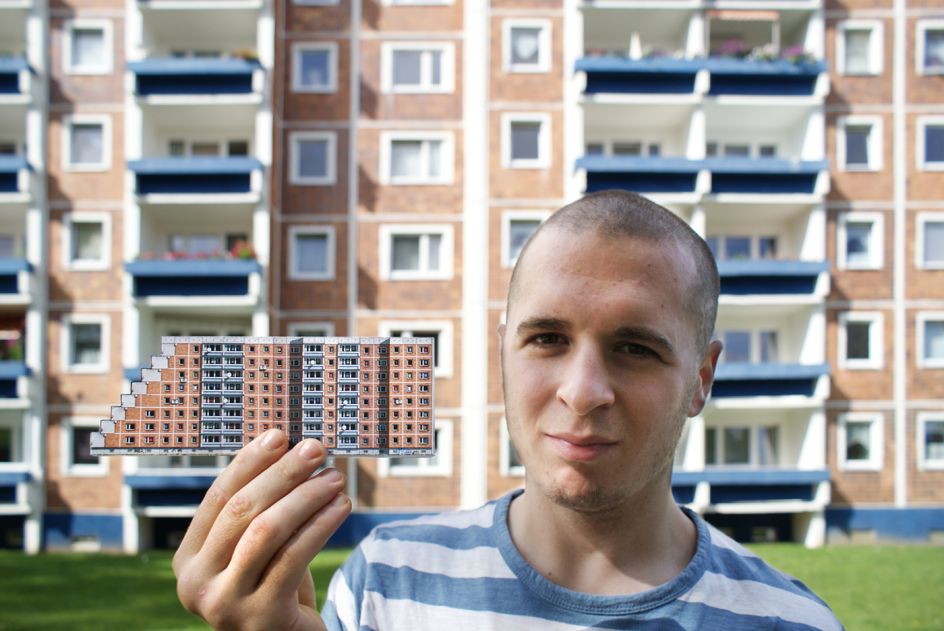 Rostock. Terrassenhaus, Schmarl Housing Estate. errassenhaus in 2017. ©Zupagrafika