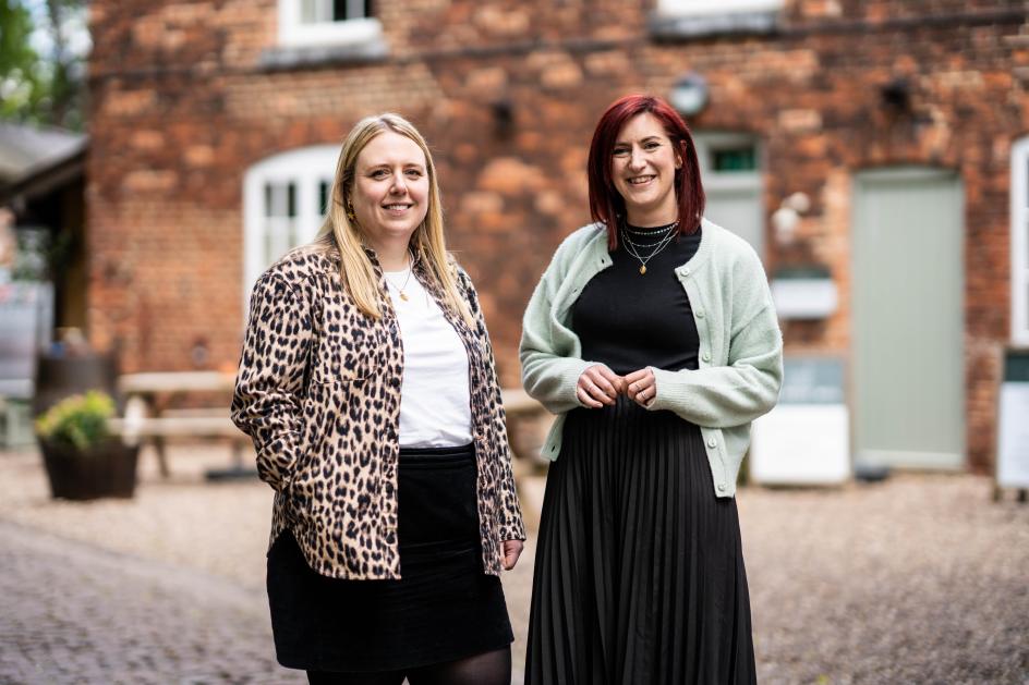 Sarah Bowler, left, and Dani Berzins of Fluid Ideas