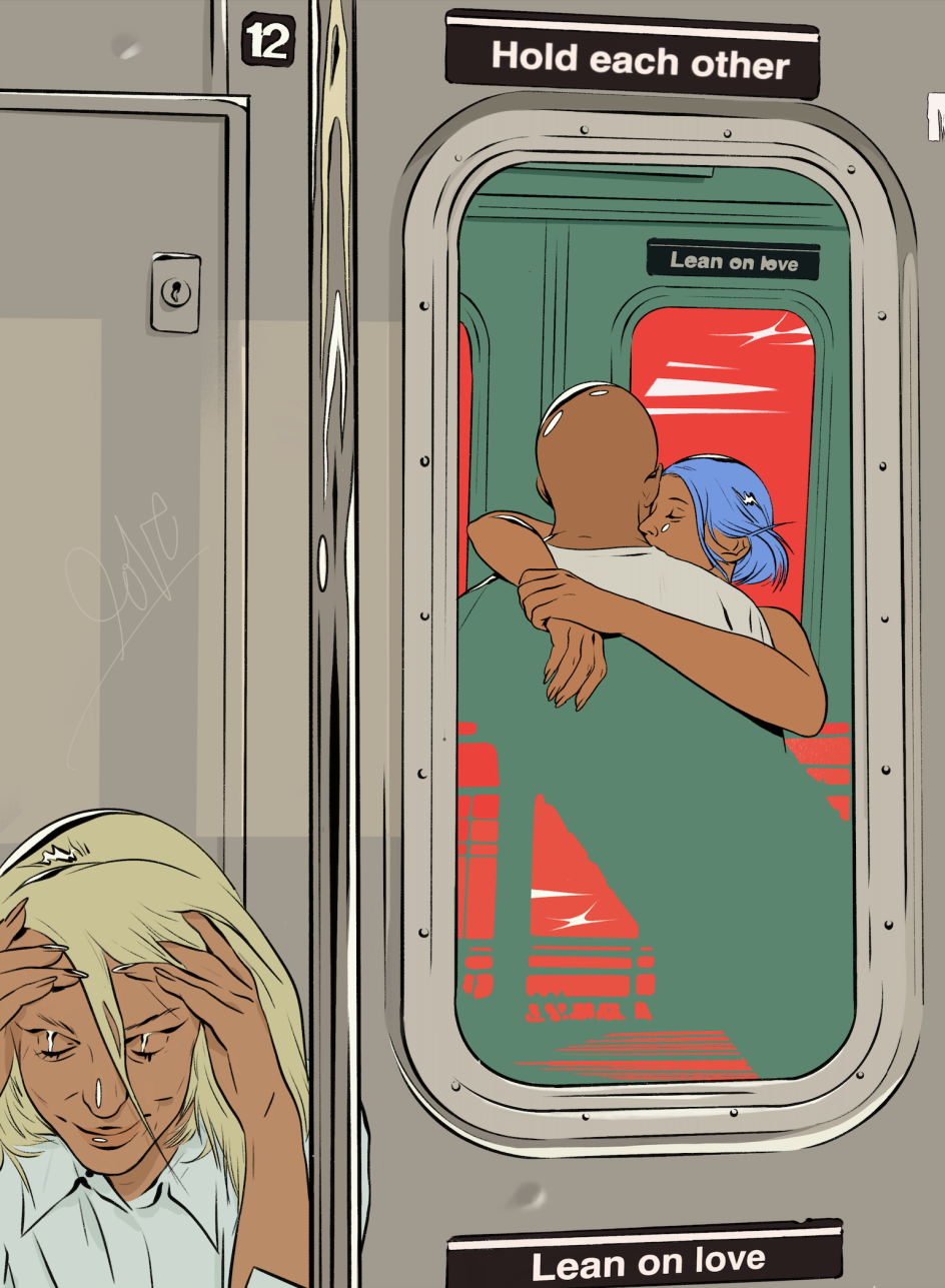 City and nature make for compelling backdrops in her illustrations