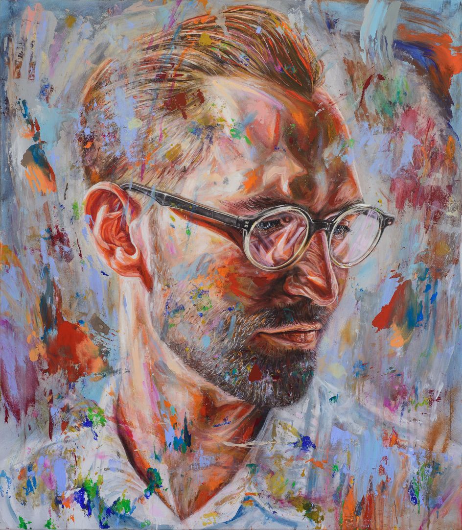 ‘Bartenders Choice’ acrylic and spray paint on canvas 140cm x 160cm