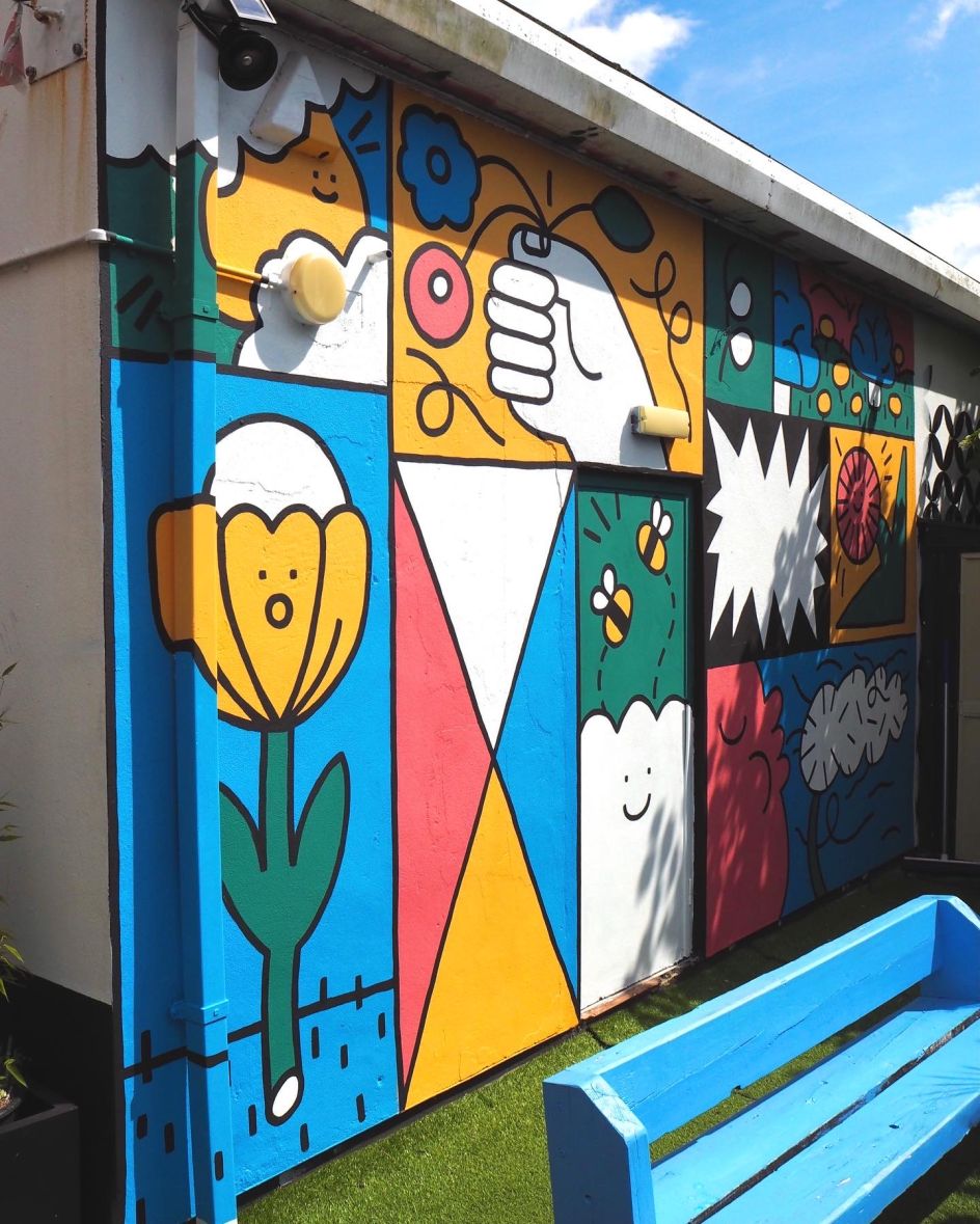 Mural for Exeter Phoenix Arts Centre, 2021 © Scotty Gillespie