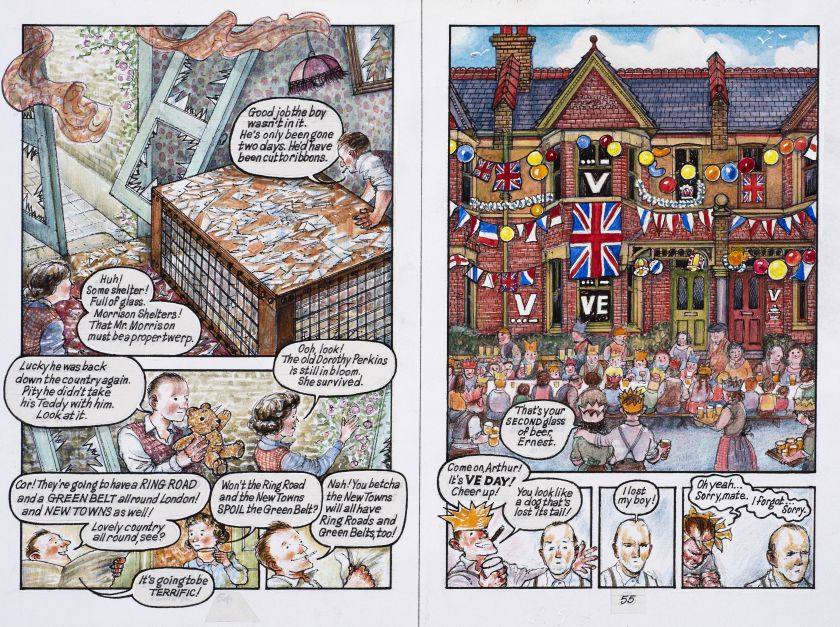 Explore the life and works of Raymond Briggs in the late author illustrator's first curated show