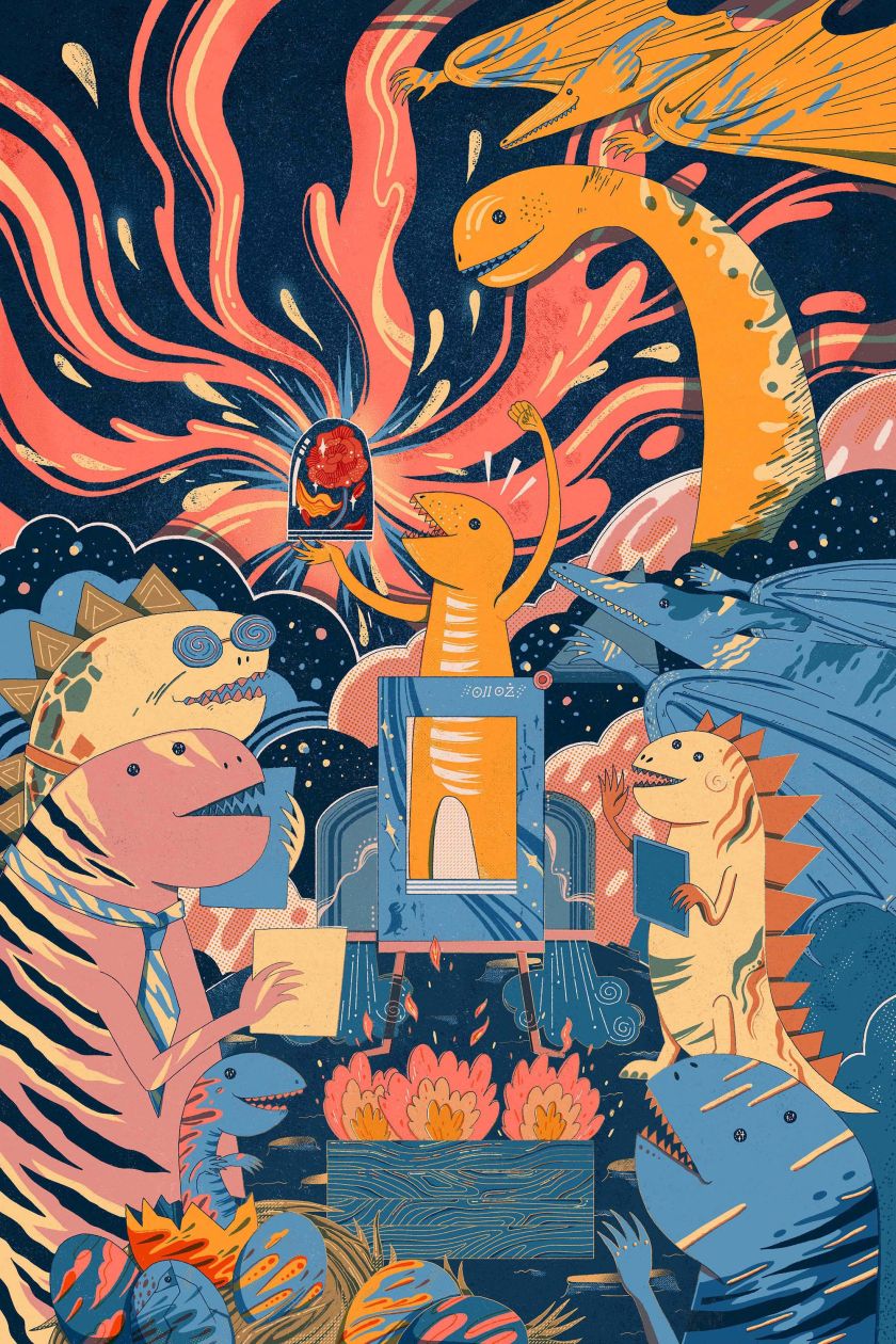 Esther Tang's gloriously textural illustrations help her connect to the world emotionally