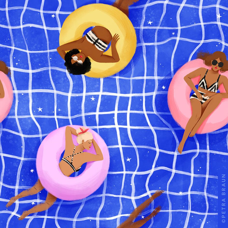 Petra also likes to create patterns as they help her to break out of artistic blocks