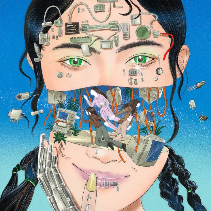 Artwork by Barbarian Flower for Stealing Sheep by Wow Machine