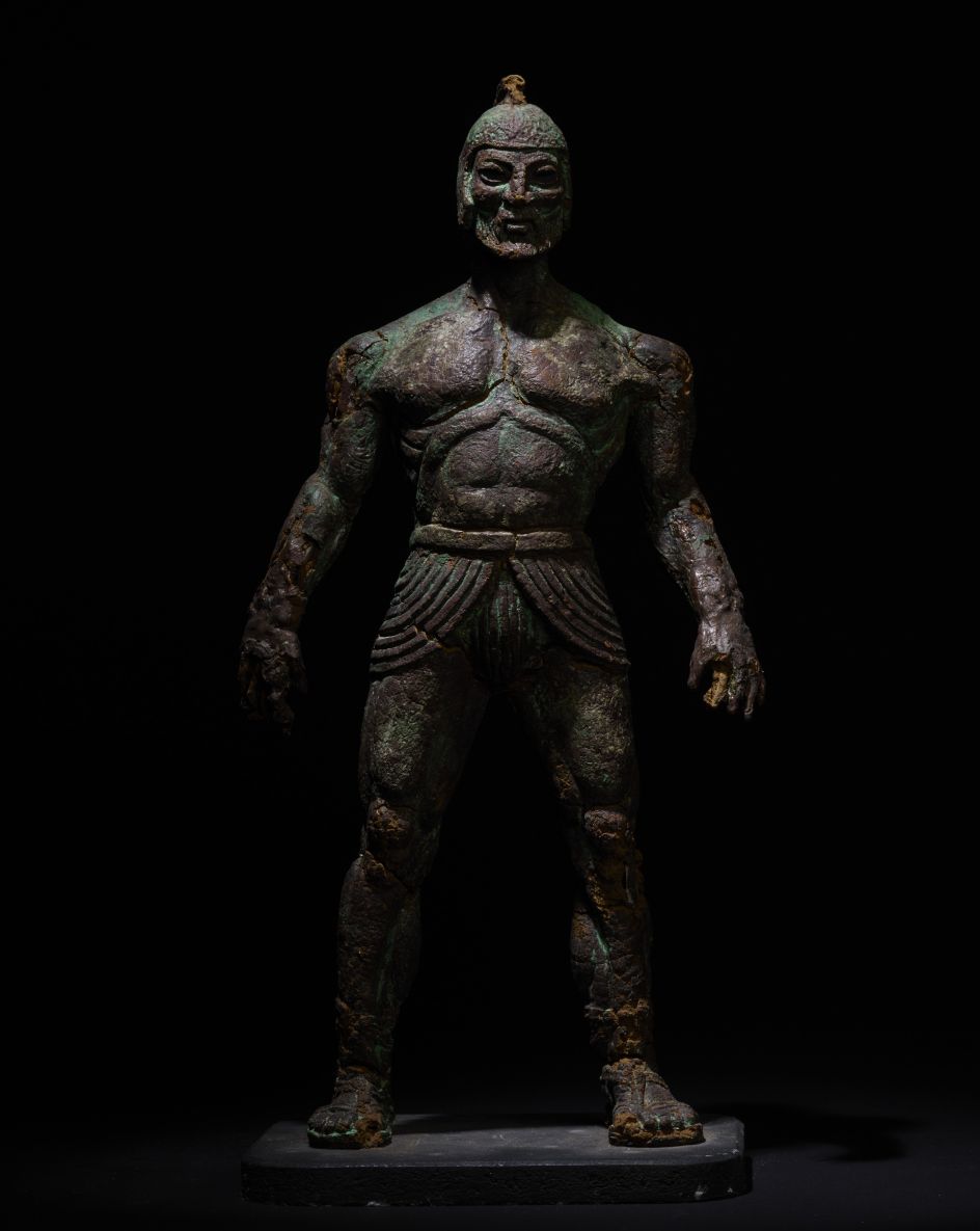 Model Talos from Jason and the Argonauts, c.1962 by Ray Harryhausen (1920-2013) Collection: The Ray and Diana Harryhausen Foundation (Charity No. SC001419) © The Ray and Diana Harryhausen Foundation Photography: Sam Drake (National Galleries of Scotland)