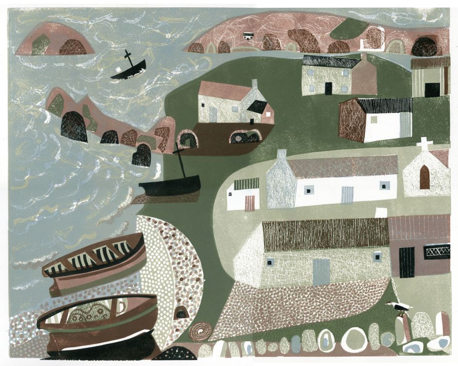 Melvyn Evans, Coastal Village, 2019. Courtesy the artist
