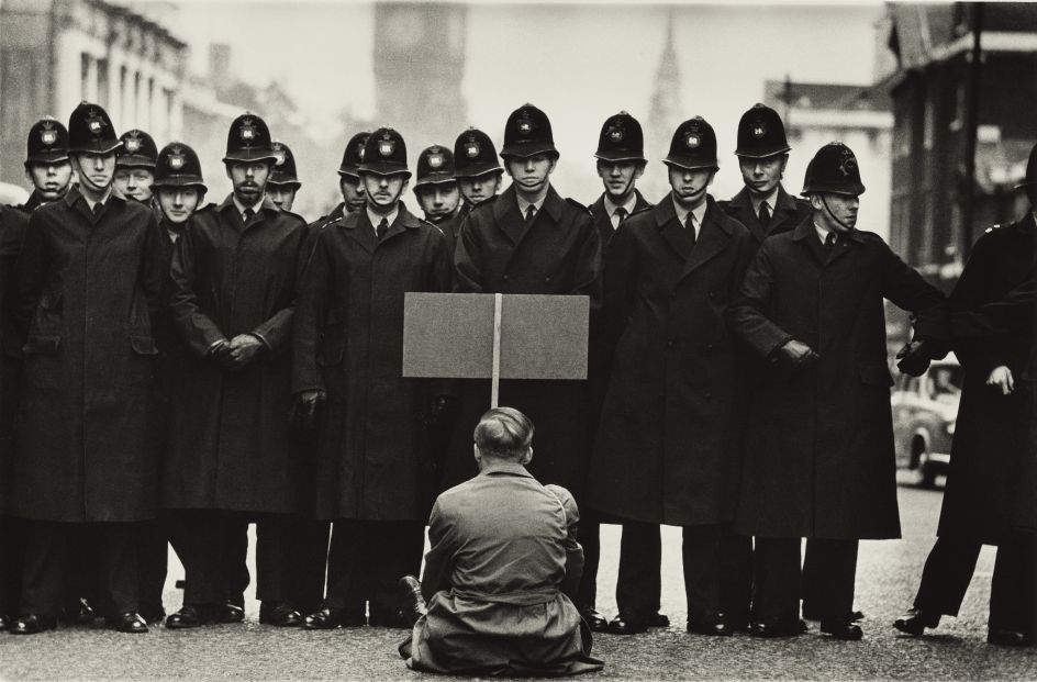 Protester, Cuban Missile Crisis, Whitehall, London 1962 © Don McCullin