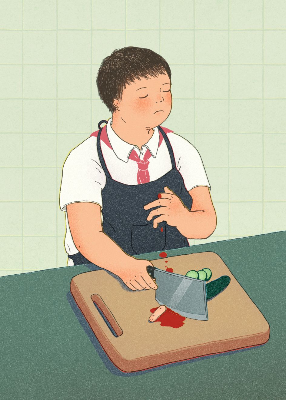 Crying is embarrassing (for boys) © Xinmei Liu