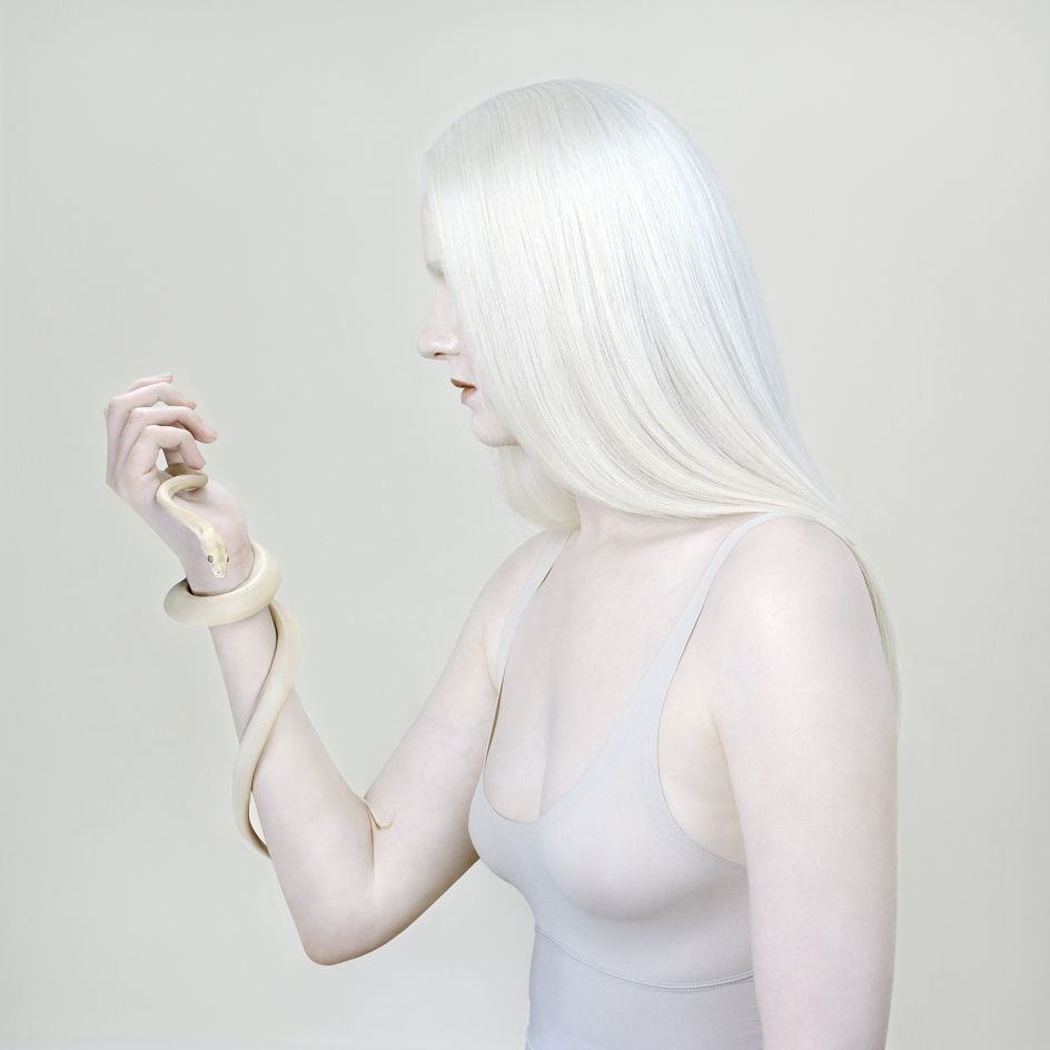 Lauren and Python, 2018 pigment print 100 x 100 cm edition of 8 + 2AP $6,000 unframed 120 x 120 cm edition 4 + 2AP $8,000 unframed. © Petrina Hicks