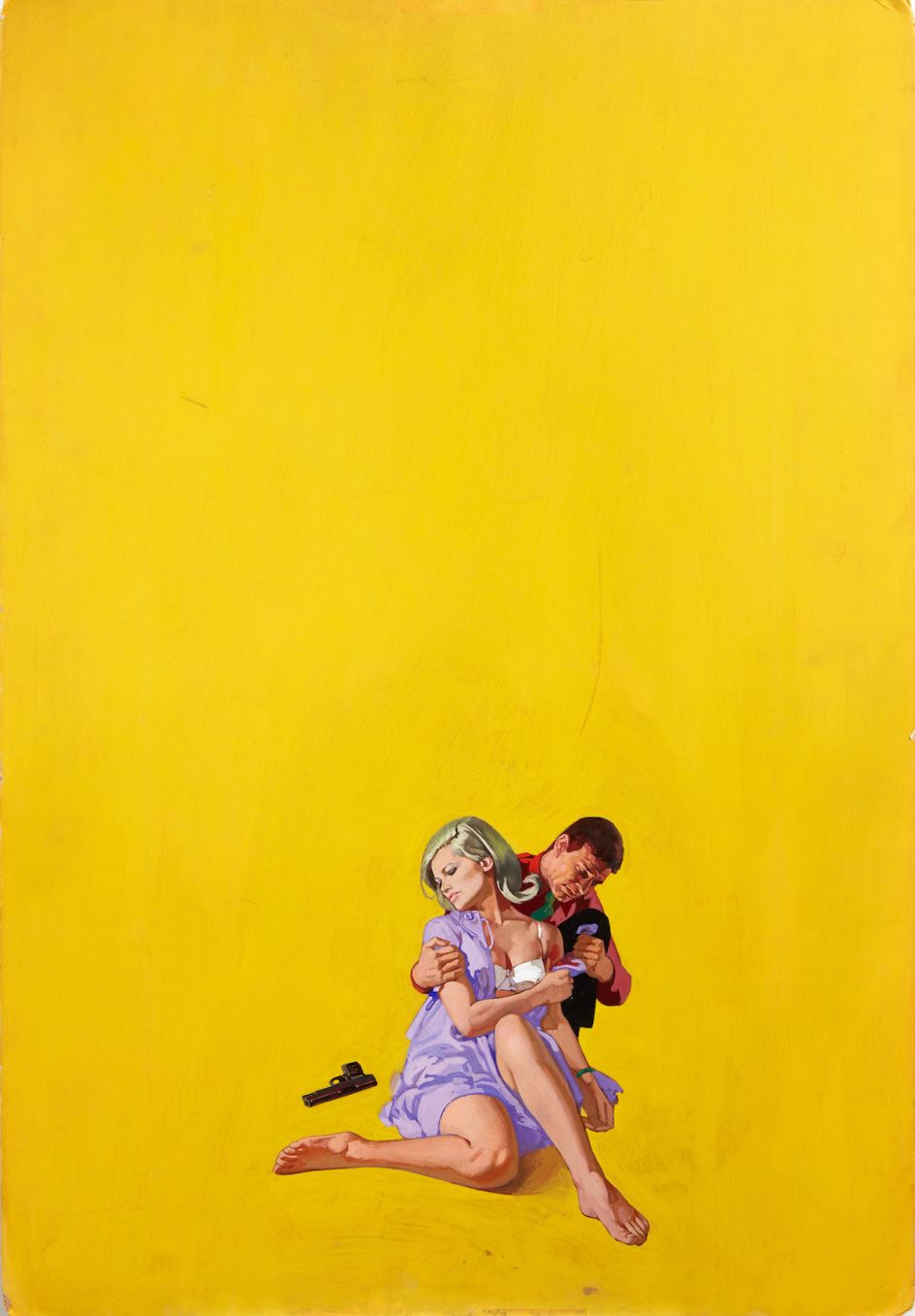 Renato Fratini, The Twisted Thing, 1967, gouache on board, copyright Lever Gallery
