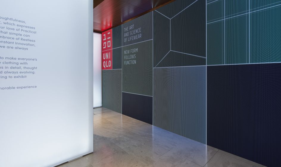 UNIQLO LifeWear at Somerset House, designed by Pentagram