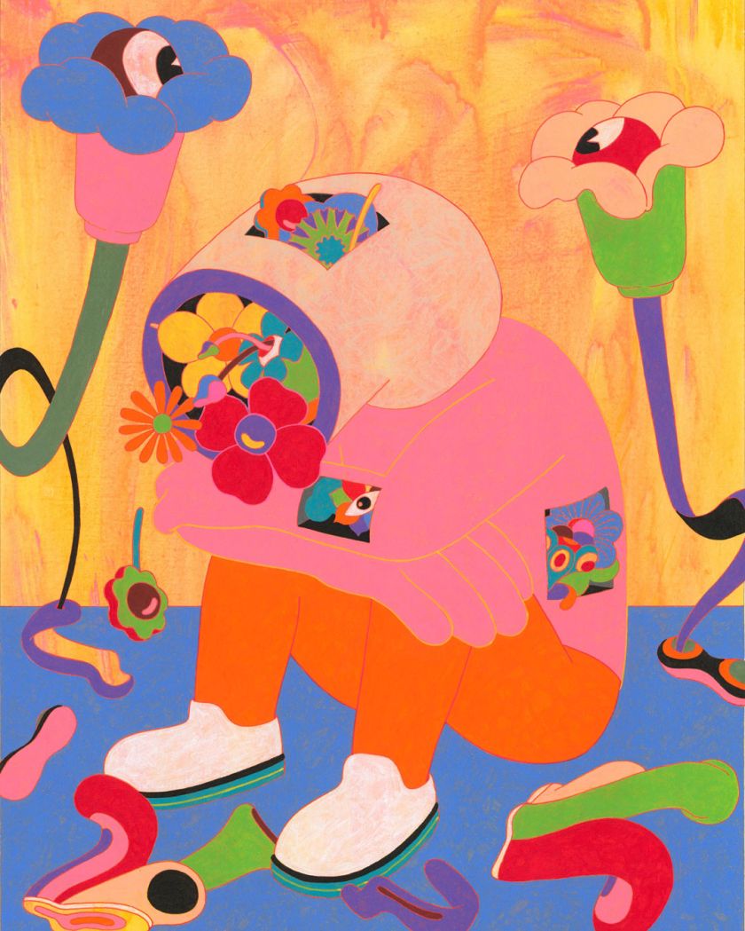 Summer Acrylic on Paper, 23.4 x 16.5