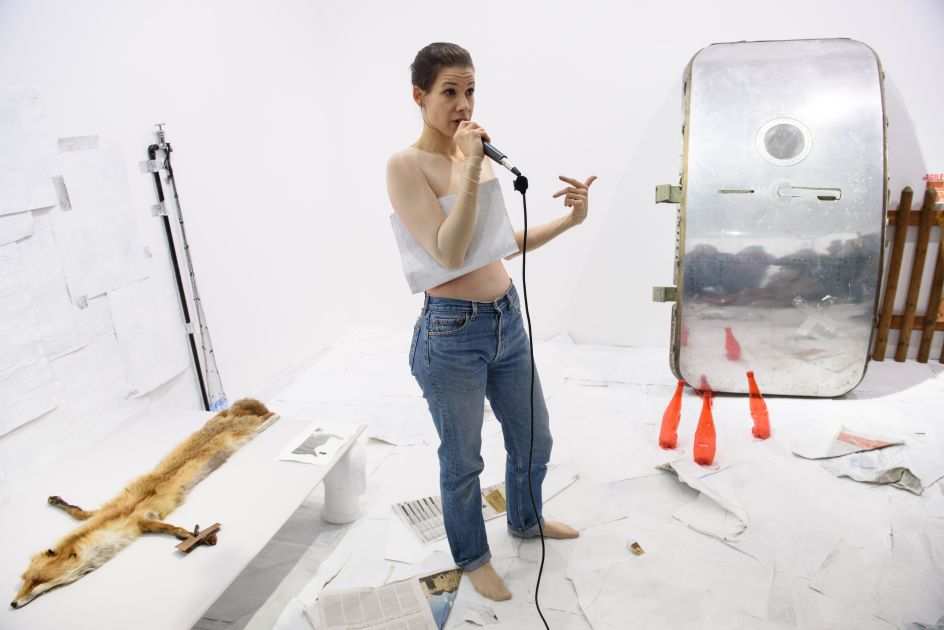 Sophie Jung, Come Fresh Hell or Fresh Hell Water, Installation View, 2017, Courtesy the artist and BlainSouthern, Photo Peter Mallet