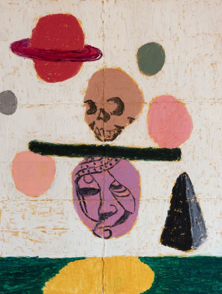 Juggling - the magic the science, Oil pastel on carboard, 46 x 35cm © Francisco Mendes Moreira