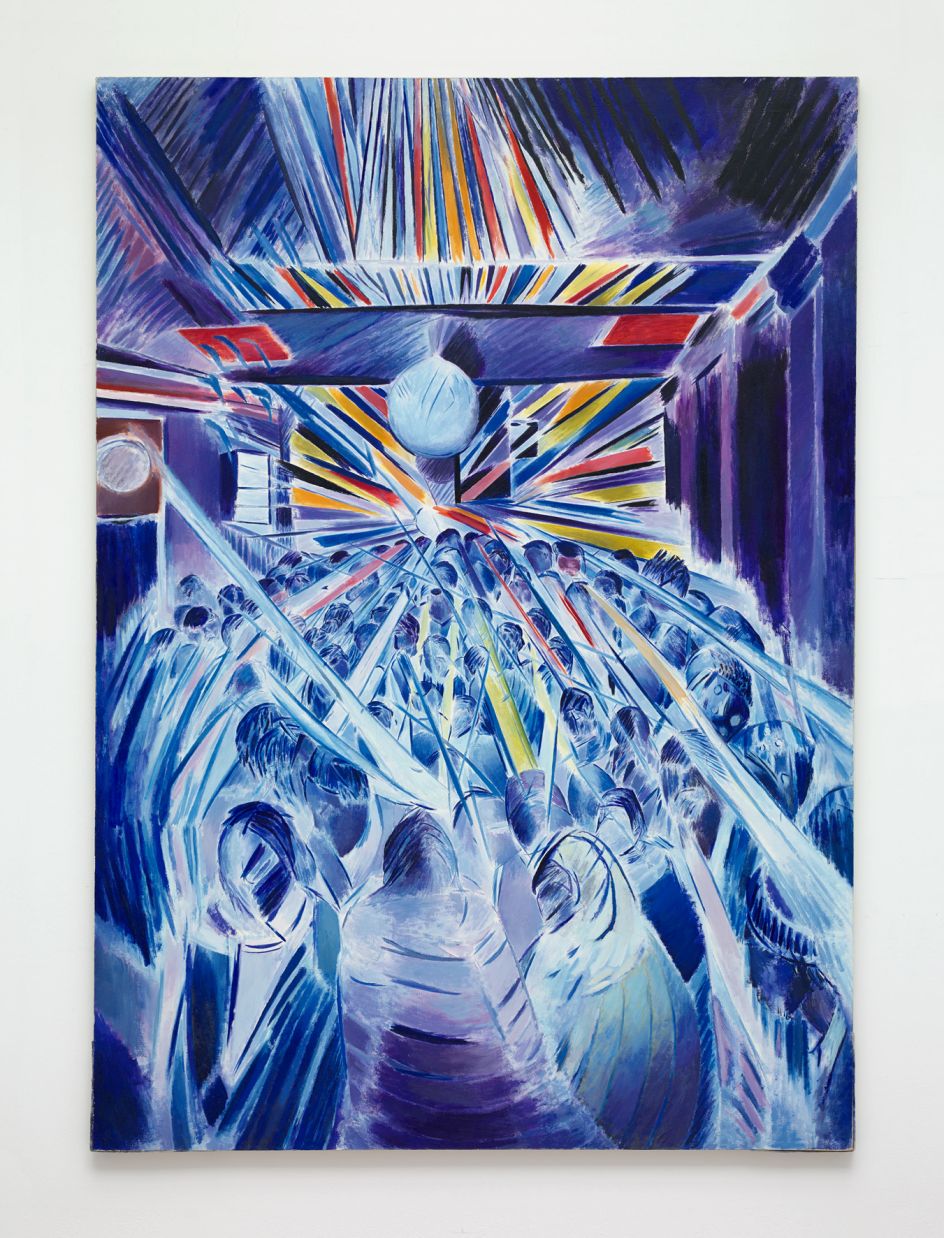 Denzil Forrester, ‘Dub Strobe 1’, 1992. Oil on canvas, 213.8 x 152cm (84 1/8 x 59 7/8in). Copyright Denzil Forrester. Courtesy the artist and Stephen Friedman Gallery, London