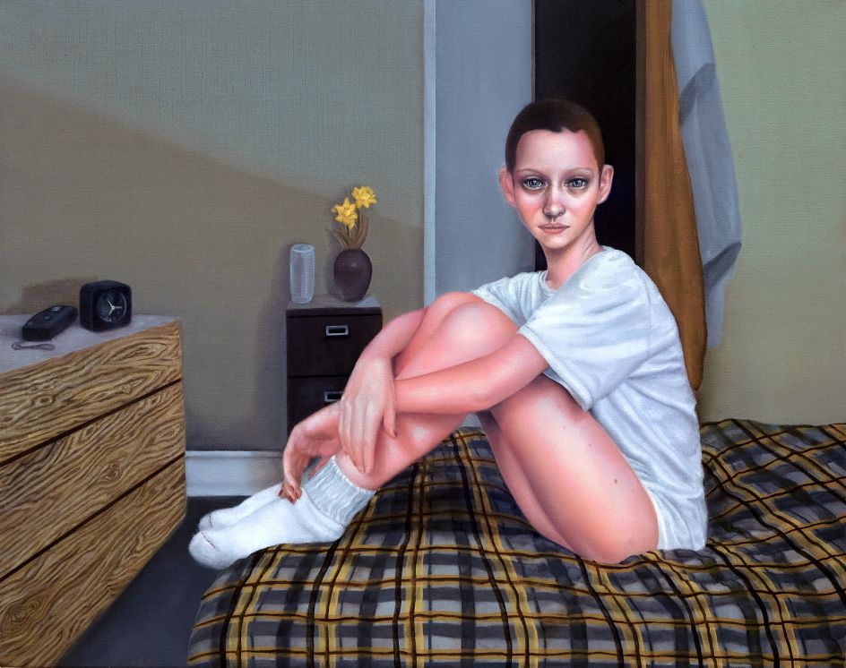 Avenue B (Marie), 2018, Oil on linen, 16x20 inches © Alannah Farrell