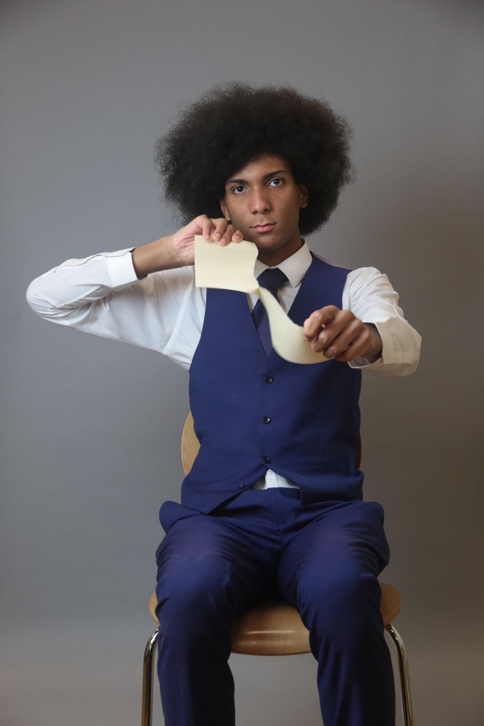 Omari Edwards Nottingham, 2018 Scarlett Crawford, 2018. “As a history student, Omari was well-informed about the history of the Race Relations Acts. His in-depth knowledge of their impact led him to want to demonstrate how ineffective he thought they had been by ripping the parchment paper.” © UK Parliament