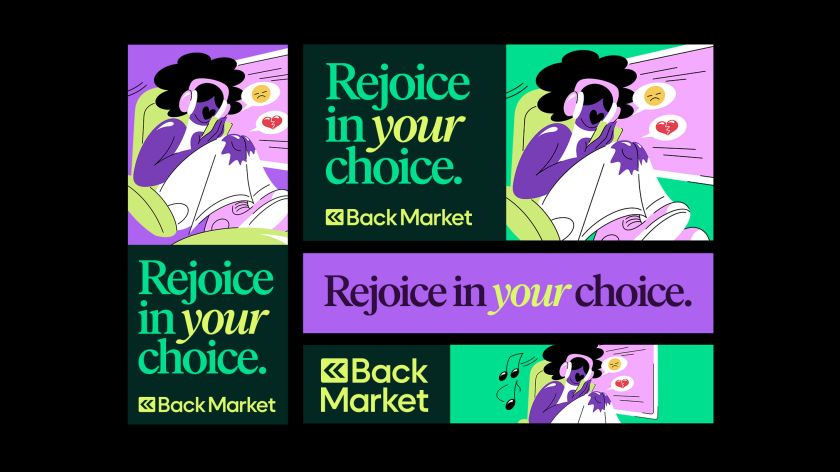Visual identity for refurb site Back Market channels its passion for change
