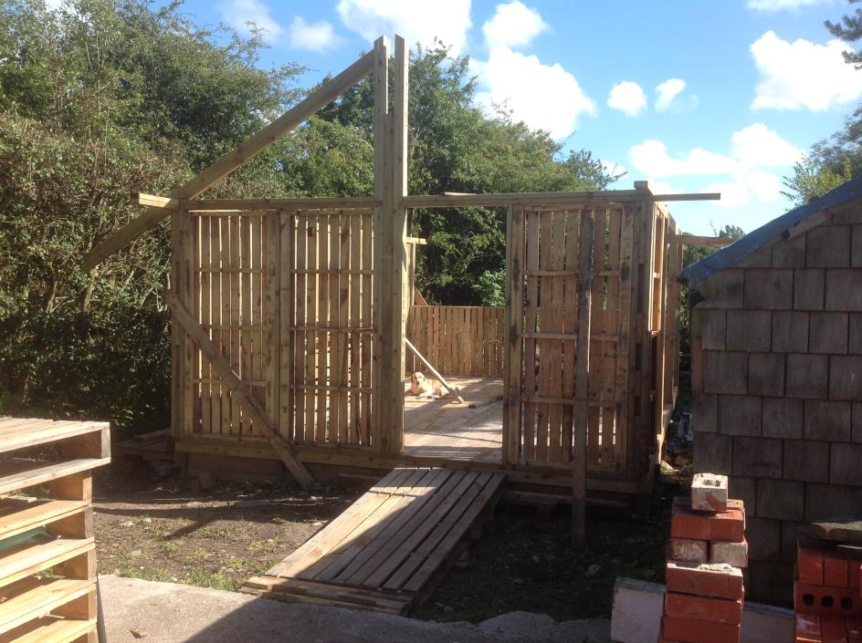 Mike's studio in progress