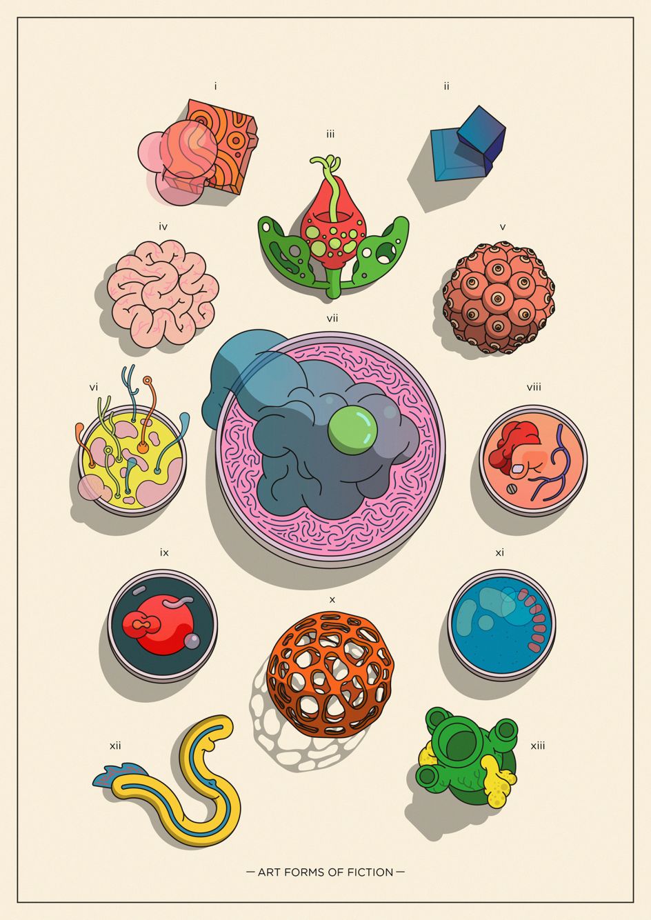 Art Forms of Fiction Print by BloodBros – overall winner