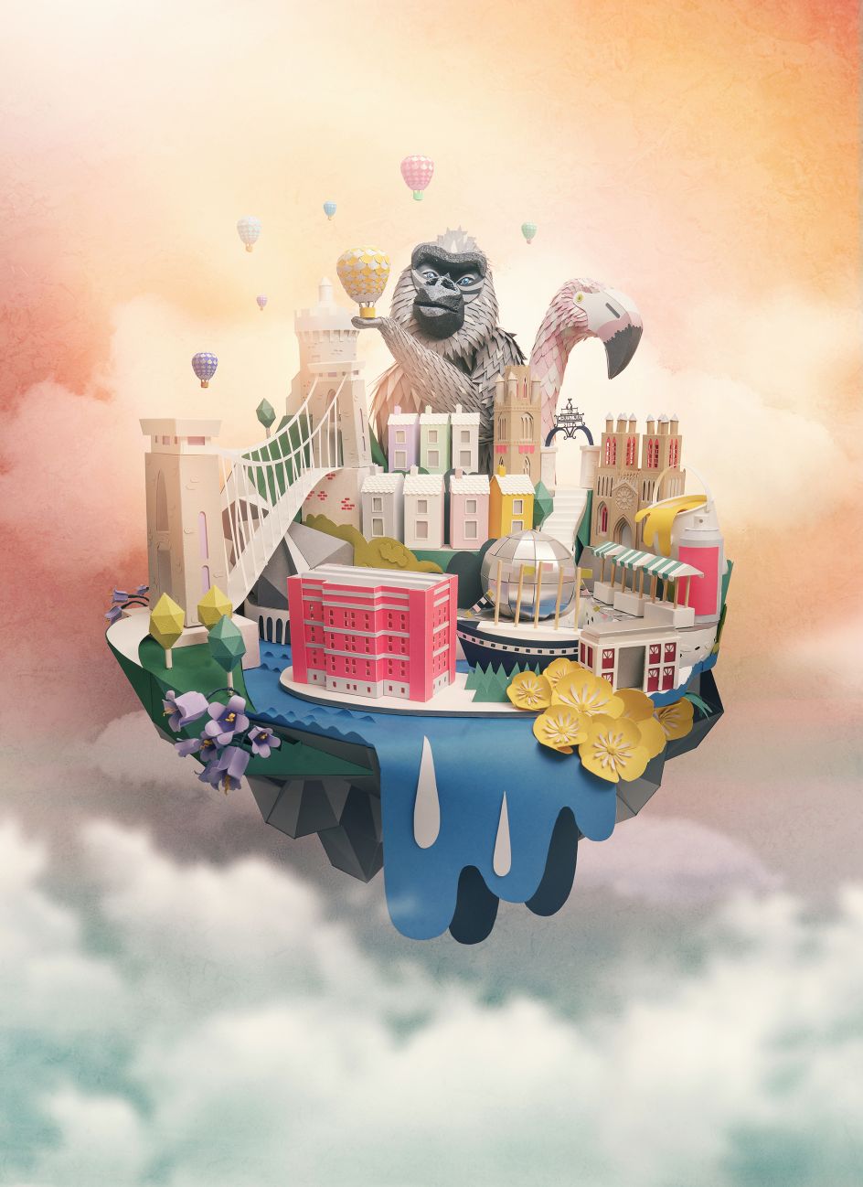 Paper Bristol for Visit Bristol. Photography by Mike Foyle