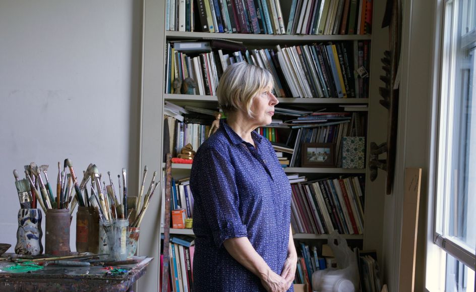 Eileen Cooper, Studio Portrait, Courtesy of Huxley-Parlour Gallery