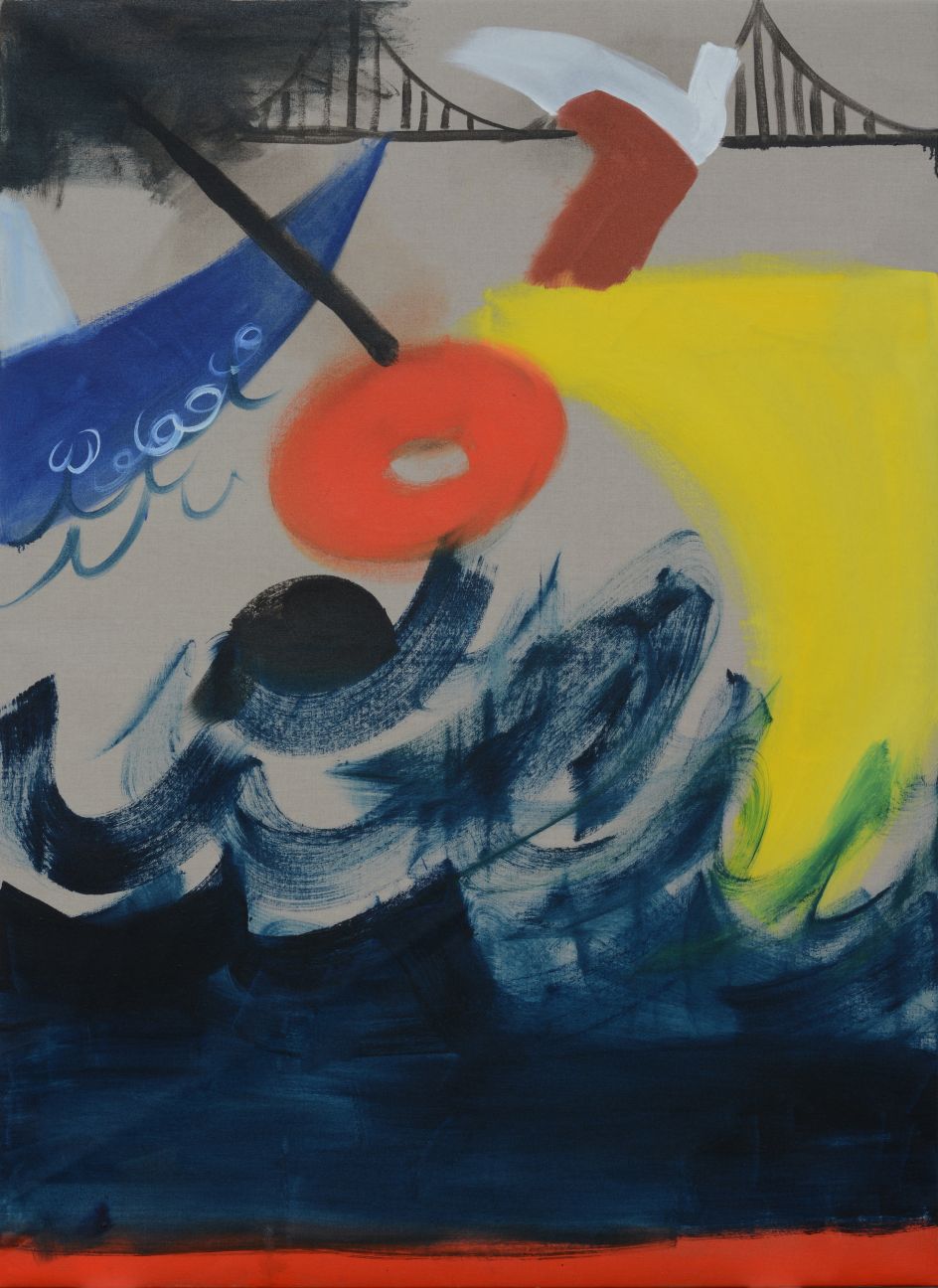 Maria Farrar Saving My Parents From Drowning in the Shimonoseki Straits, 2016 Oil on linen 180 x 302 cm © Maria Farrar, 2016 Image courtesy of the Saatchi Gallery, London