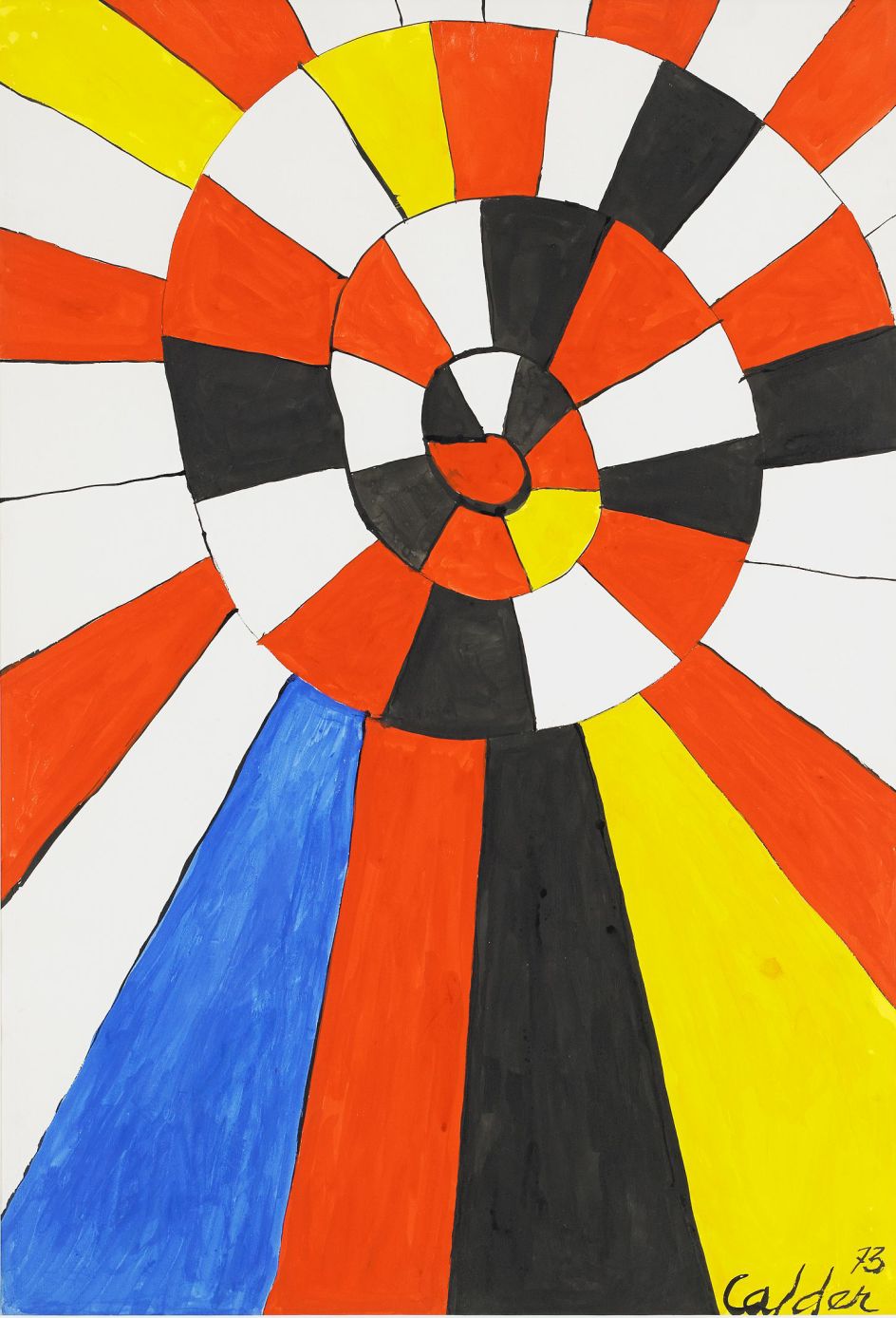 Gamble Yellow Sun, 1973 | Courtesy of Saatchi Gallery © Alexander Calder