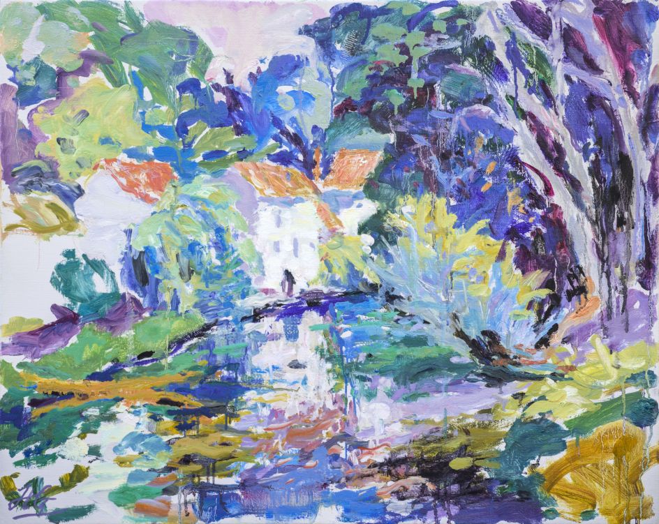 The Mill on the Yonne Oil © Hugo Grenville