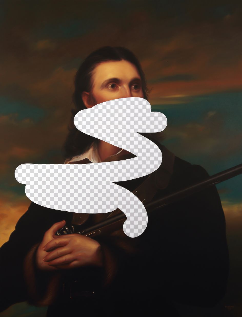 Two Birds, Seven Stones (John James Audubon, White House Art Collection Erasure No. 25)