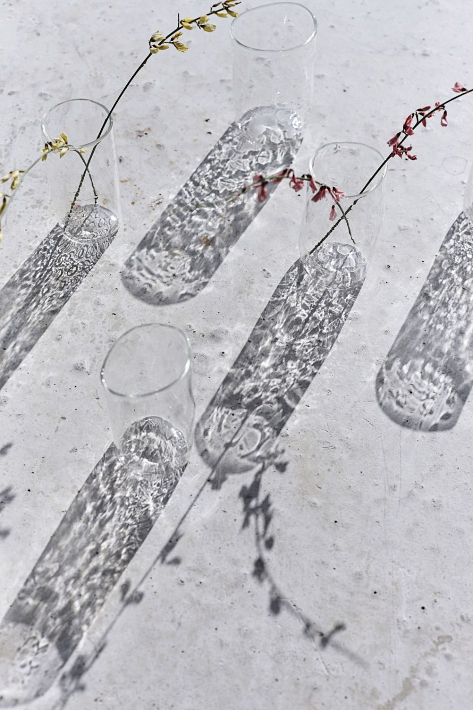 Textured glass tumblers by Jochen Holz. Photography by Joanna Henderson.