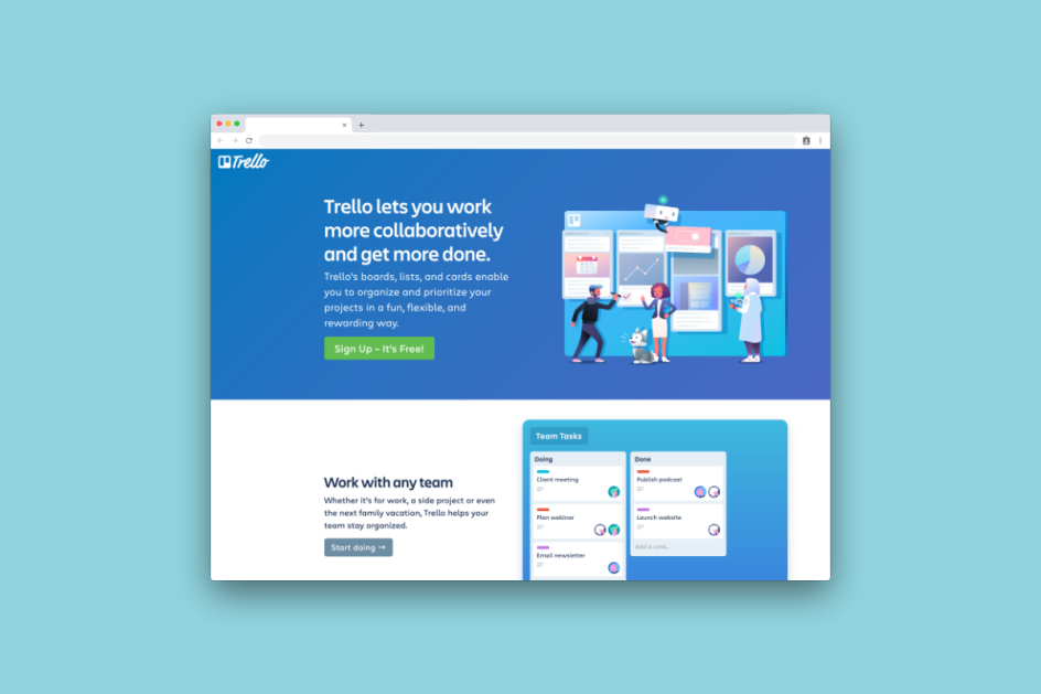 Trello for easy project management