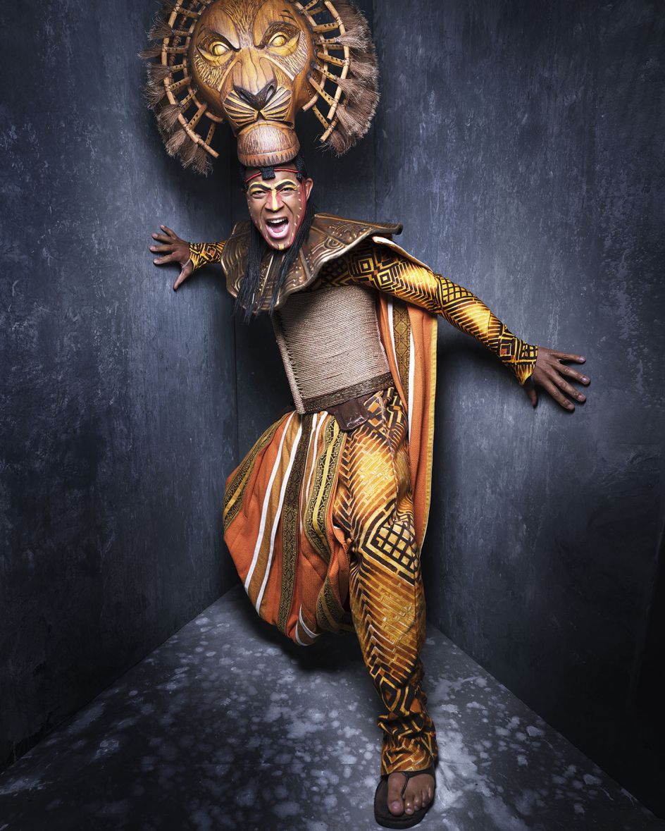 Shaun Escoffery, ‘Mufasa’ in Disney’s The Lion King at Lyceum Theatre © Rankin