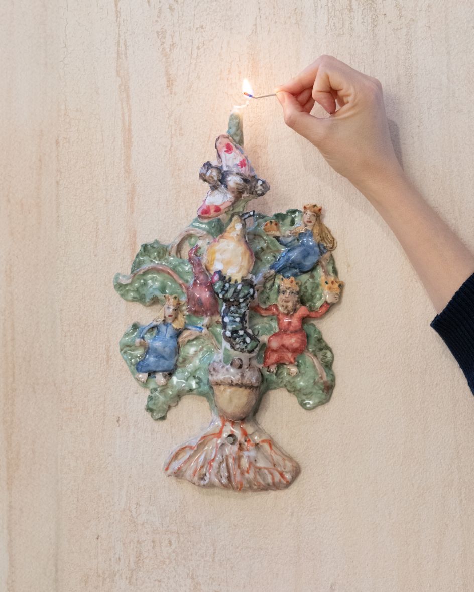 Installation from  The Cat Wife exhibition at Salon 21, 2024, New York. Photography: Colin Savercool