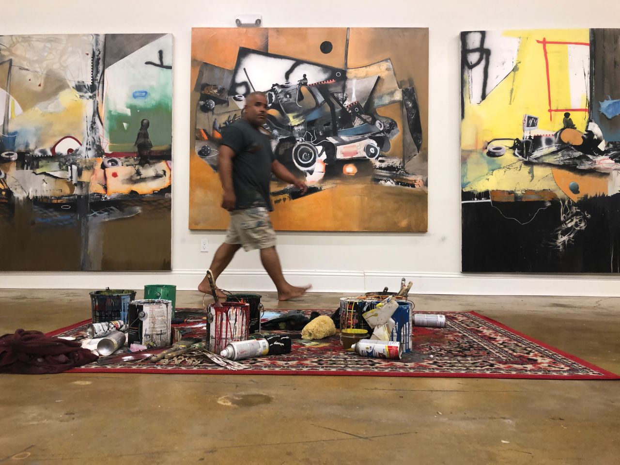 Marcus Jansen in his studio. Image courtesy of the artist ©2019 Marcus Antonius Jansen/Artists Rights Society (ARS), New York