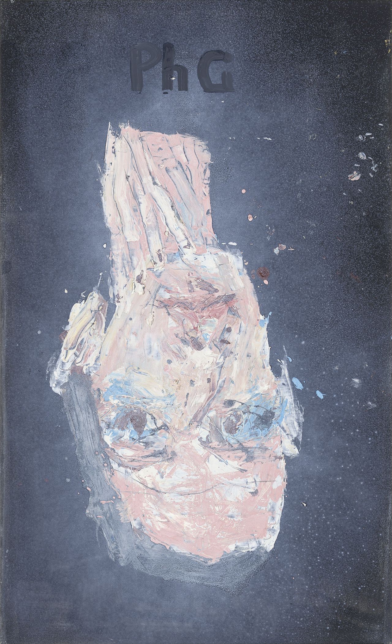 GEORG BASELITZ Philip Guston 1944, 2018 Oil on canvas 65 x 39 3/8 in 164.9 x 100 cm © Georg Baselitz. Photo: Jochen Littkemann. Courtesy Gagosian