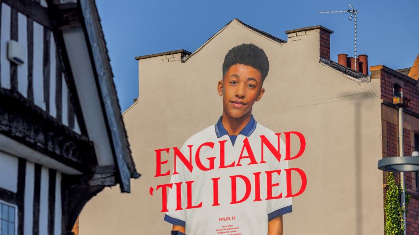 Larger-than-life murals honour young football fans lost to heart disease