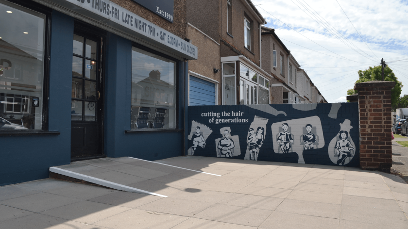 Chloe Norman celebrates three generations of customers of The Crop Shop in a new mural