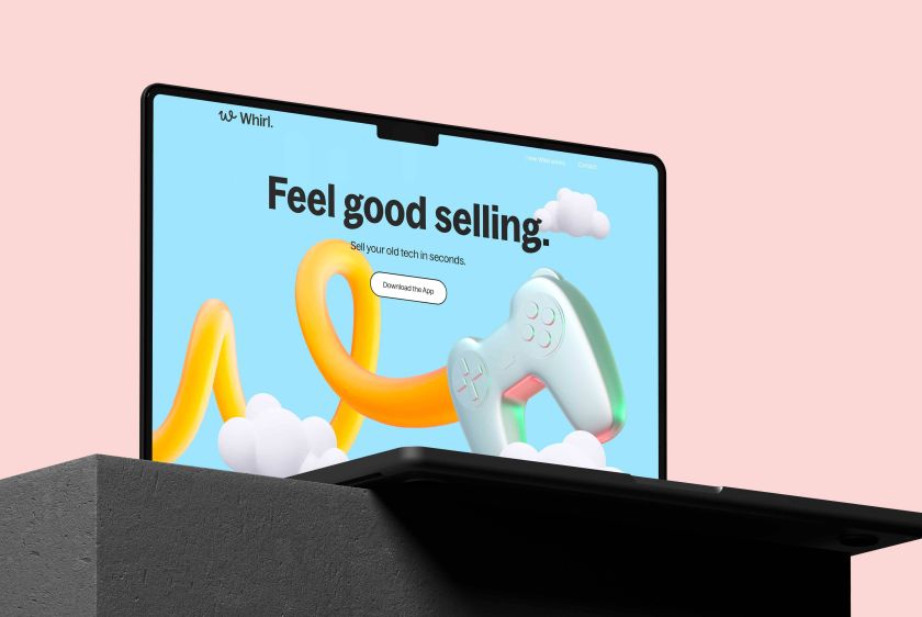 Good Habit Studio spins a new identity for second-hand tech marketplace Whirl