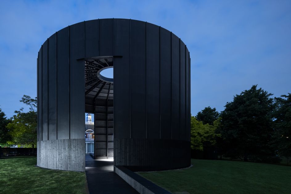 Serpentine Pavilion 2022 designed by Theaster Gates © Theaster Gates Studio. Photo: Iwan Baan. Courtesy: Serpentine.