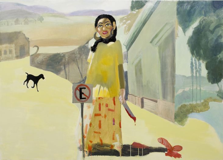 Alida Cervantes Horizonte En Cálma, 2011 Oil on wood panel 152.4 x 213.4 cm © Alida Cervantes, 2011 Image courtesy of the Saatchi Gallery, London