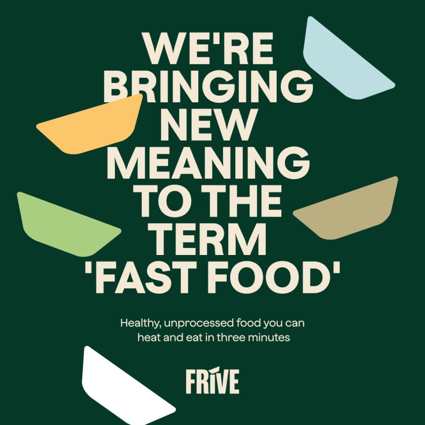 Among Equals cooks up new identity for ready-to-eat meal brand Frive