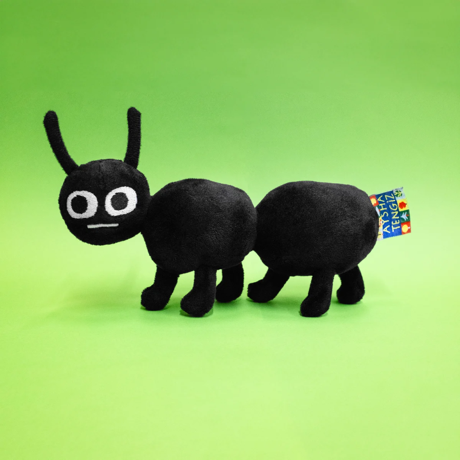 Grumpy Ant plush toy by Aysha Tengiz