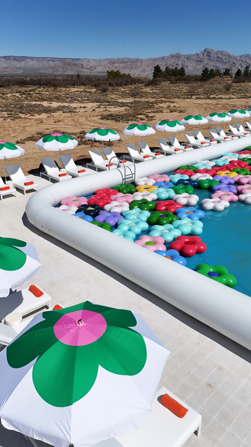 Cj Hendry's epic pool installation is an immersive homage to the glitz and glamour of Las Vegas