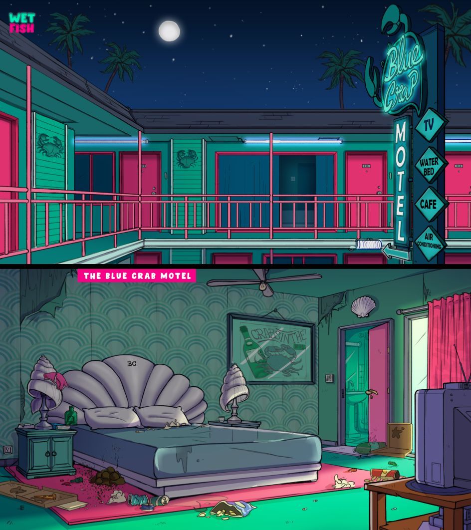 Wet Fish An adult cartoon about a world of talking fish living inside