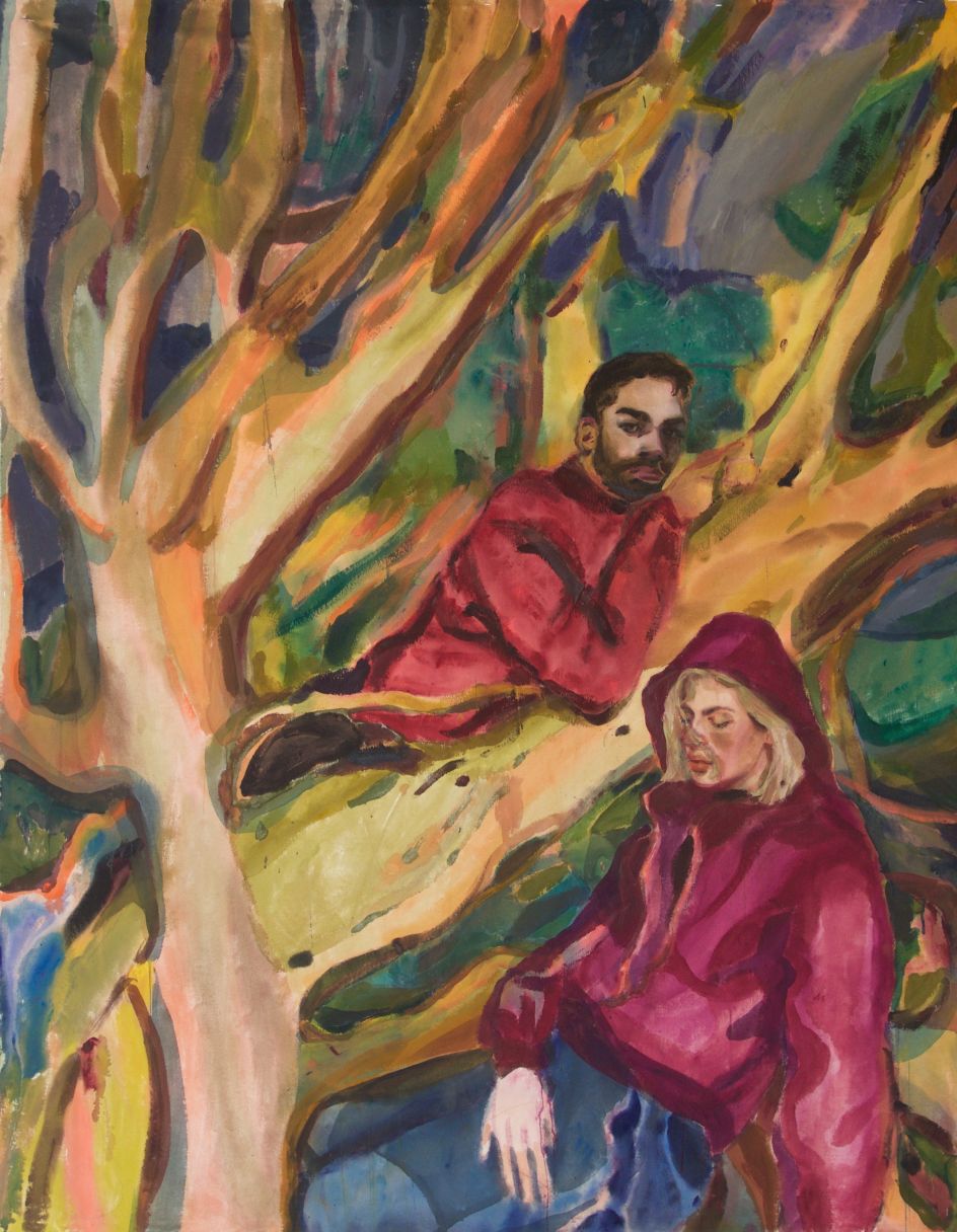 Repetition/ Rooted in That Earlier Grief I, 2019, Acrylic on canvas, 180 x 140 cm