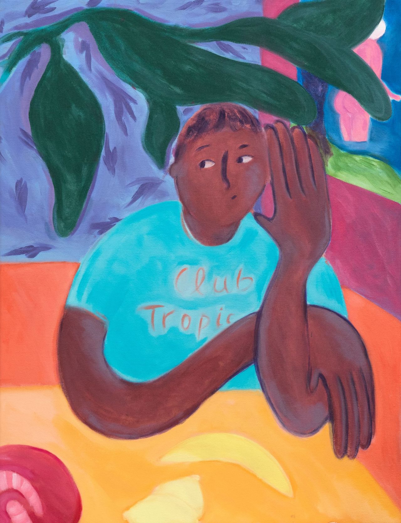 Coline Marotta, Forever Baguette, 2019, Acrylic on canvas. All images courtesy of the artist and PUBLIC Gallery. Via CB submission.