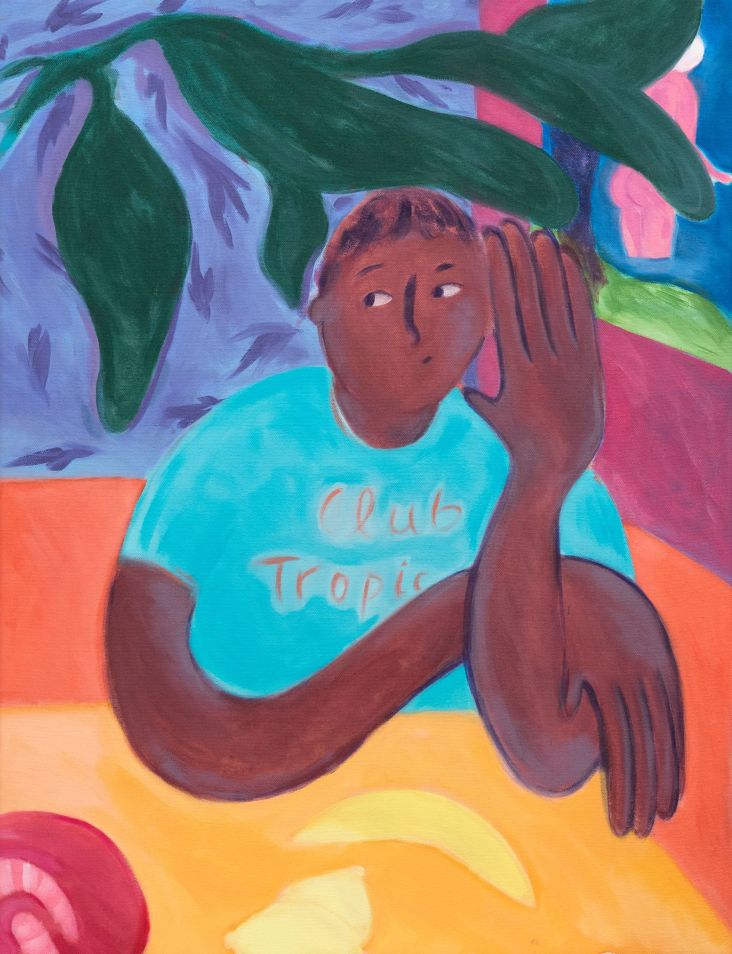 Coline Marotta, Forever Baguette, 2019, Acrylic on canvas. All images courtesy of the artist and PUBLIC Gallery. Via CB submission.