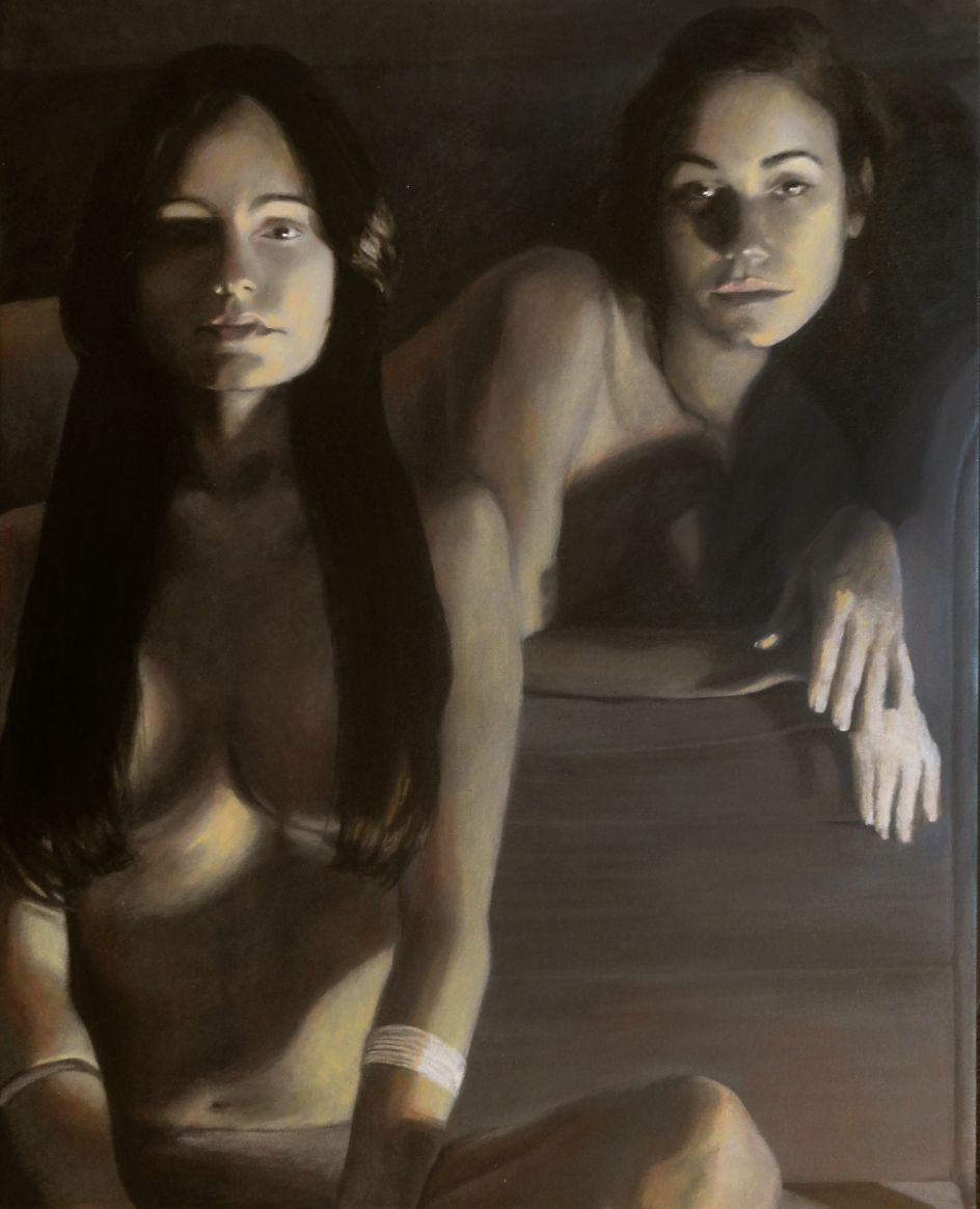 Paula Saneaux - Los minutos - Acrylic on canvas - 30x24 in - 2017